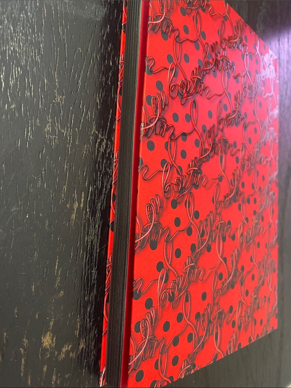 Christian Louboutin Red Logo Hardcover Notebook - Picture 5 of 8